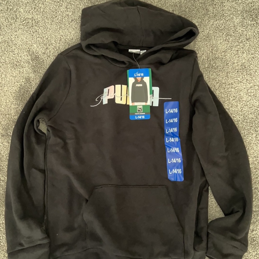 PUMA Girls' Youth French Terry Hoodie size L14/16